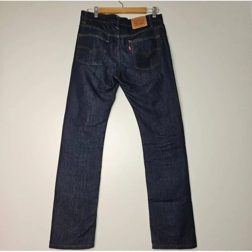 Levi's 511 Denim Slim Fit Jeans Dark Blue Zip Fly 5-Pocket Style Mens 30x30